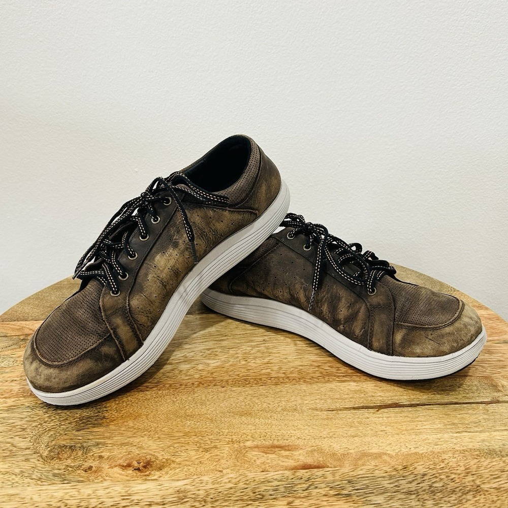 Altra Cayd Footshape Shoes Men's Size 10 Brown Leather Sneakers AFM1883B-3